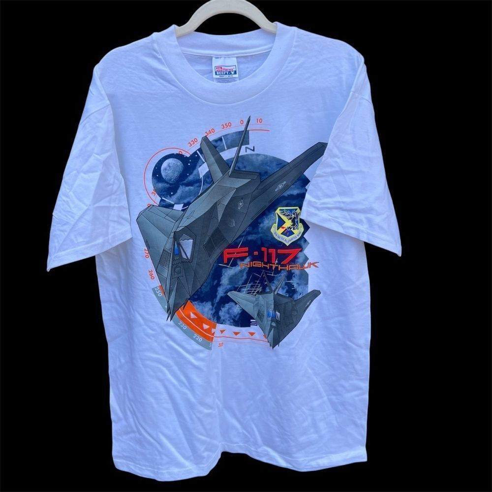 Vintage F-117 Nighthawk Graphic Men’s T-shirt Size L NEW Without Tags. NOS.